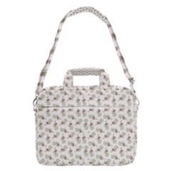 Warm Blossom Harmony Floral Pattern Macbook Pro 16  Shoulder Laptop Bag by dflcprintsclothing
