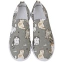 Cute Cat Pattern Cartoon Men s Slip On Sneakers View1