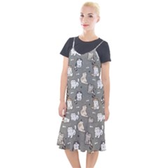 Cute Cat Pattern Cartoon Camis Fishtail Dress