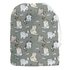 Cute Cat Pattern Cartoon Drawstring Pouch (3xl) by Cowasu