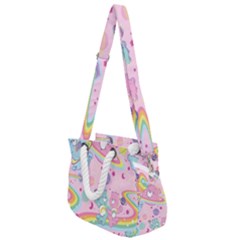 Bears Kawaii Pattern Rope Handles Shoulder Strap Bag by Cowasu