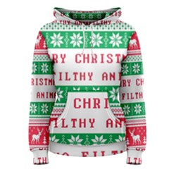 Merry Christmas Ya Filthy Animal Women s Pullover Hoodie by Cowasu