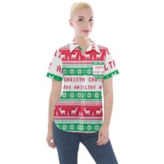 Merry Christmas Ya Filthy Animal Women s Short Sleeve Pocket Shirt