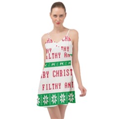 Merry Christmas Ya Filthy Animal Summer Time Chiffon Dress by Cowasu