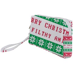 Merry Christmas Ya Filthy Animal Wristlet Pouch Bag (small) by Cowasu