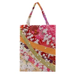 Japanese Kimono Pattern Classic Tote Bag by Cowasu