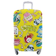 Robot Pattern Lego Luggage Cover (medium) by Cowasu