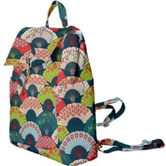 Japanese Fans Bright Pattern Buckle Everyday Backpack