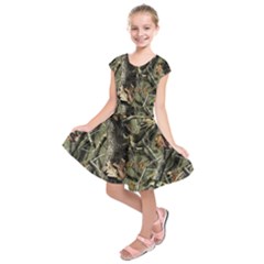 Realtree Camo Seamless Pattern Kids  Short Sleeve Dress by Cowasu