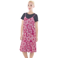 Cute Pink Sakura Flower Pattern Camis Fishtail Dress