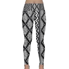 Tribal African Pattern Lightweight Velour Classic Yoga Leggings