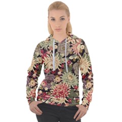 Japanese Flower Art Women s Overhead Hoodie by Cowasu