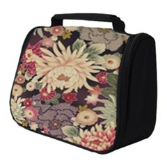 Japanese Flower Art Full Print Travel Pouch (small) by Cowasu