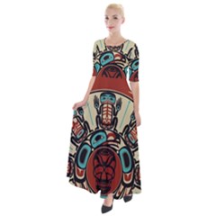 Skull Grateful Dead Phone Gratefuldead Half Sleeves Maxi Dress by Cowasu