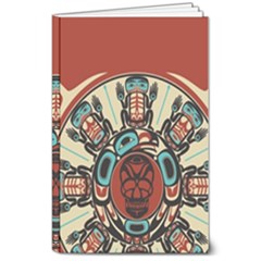 Skull Grateful Dead Phone Gratefuldead 8  X 10  Softcover Notebook by Cowasu