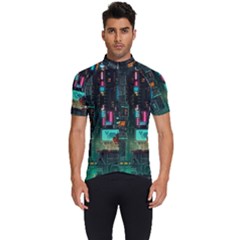 Video Game Pixel Art Men s Short Sleeve Cycling Jersey by Cowasu