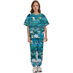 Psychedelic Adventure Kids  Tee And Pants Sports Set