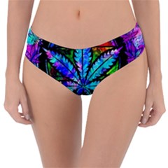 Cannabis Psychedelic Reversible Classic Bikini Bottoms by Cowasu
