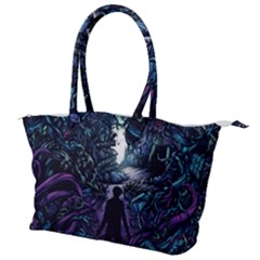 Horror Psychedelic Art Canvas Shoulder Bag