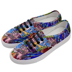 Beauty Stained Glass Castle Building Women s Classic Low Top Sneakers by Cowasu