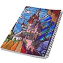 Beauty Stained Glass Castle Building 5.5  x 8.5  Notebook View2