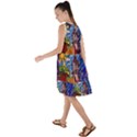 Beauty Stained Glass Castle Building Frill Swing Dress View2