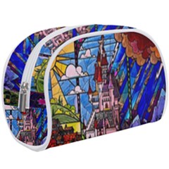 Beauty Stained Glass Castle Building Make Up Case (large)
