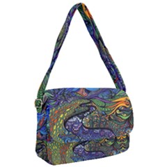 Psychedelic Landscape Courier Bag