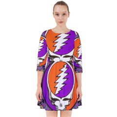 Gratefuldead Grateful Dead Pattern Smock Dress by Cowasu