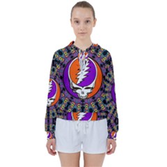 Gratefuldead Grateful Dead Pattern Women s Tie Up Sweat by Cowasu