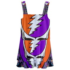 Gratefuldead Grateful Dead Pattern Kids  Layered Skirt Swimsuit by Cowasu