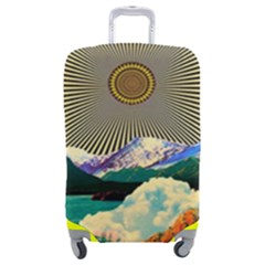 Surreal Art Psychadelic Mountain Luggage Cover (medium) by Cowasu