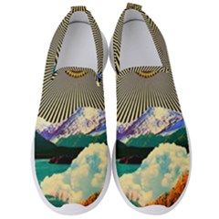 Surreal Art Psychadelic Mountain Men s Slip On Sneakers