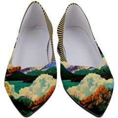 Surreal Art Psychadelic Mountain Women s Block Heels  by Cowasu