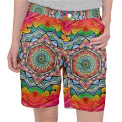 Mandalas Psychedelic Women s Pocket Shorts by Cowasu