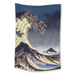 The Great Wave Off Kanagawa Japan Japanese Waves Large Tapestry by Cowasu