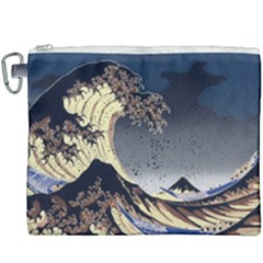 The Great Wave Off Kanagawa Japan Japanese Waves Canvas Cosmetic Bag (xxxl) by Cowasu