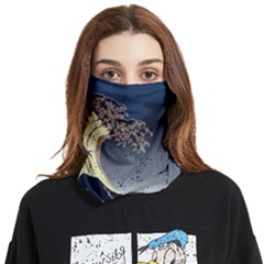 The Great Wave Off Kanagawa Japan Japanese Waves Face Covering Bandana (two Sides) by Cowasu