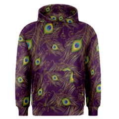 Peacock Feathers Pattern Men s Core Hoodie by Cowasu