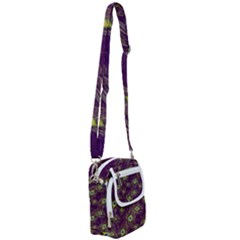 Peacock Feathers Pattern Shoulder Strap Belt Bag by Cowasu