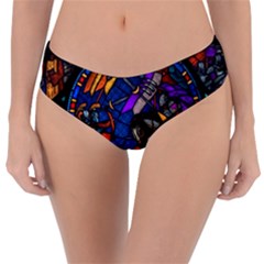 The Game Monster Stained Glass Reversible Classic Bikini Bottoms by Cowasu
