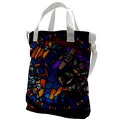 The Game Monster Stained Glass Canvas Messenger Bag by Cowasu