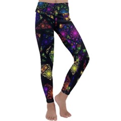 Stained Glass Crystal Art Kids  Lightweight Velour Classic Yoga Leggings