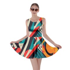 Colorful Abstract Skater Dress by Jack14
