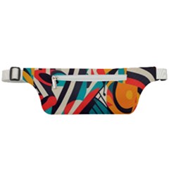Colorful Abstract Active Waist Bag by Jack14