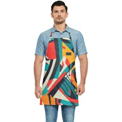 Colorful Abstract Kitchen Apron by Jack14