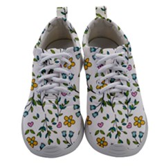 Flower Floral Pattern Women Athletic Shoes