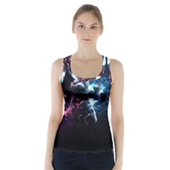 Psychedelic Astronaut Trippy Space Art Racer Back Sports Top