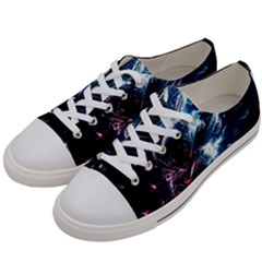 Psychedelic Astronaut Trippy Space Art Women s Low Top Canvas Sneakers by Bangk1t