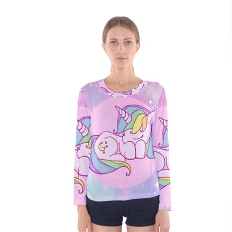 Unicorn Stitch Women s Long Sleeve Tee by Bangk1t